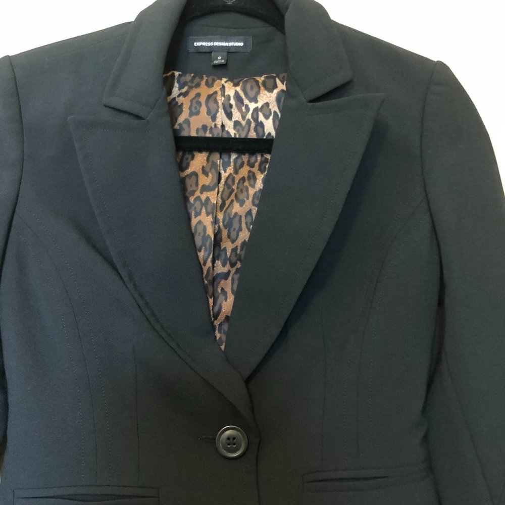 Express Design Studio Vest Suit Jackets Size O Euc - image 2